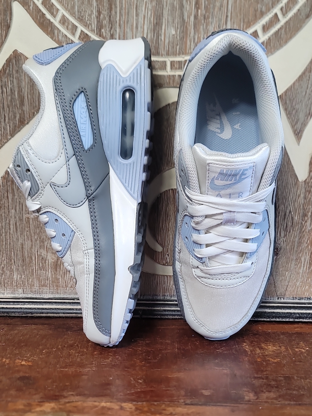 Nike Wmns Air Max 90 'Blissful Blue' Wmns 7.5 (Great Condition) Fast Shipping - Picture 5 of 16